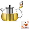 Produktbild: Teekanne Glas 1500ml, Teesieb, hitzebeständig, spülmaschinenfest, Ecooe