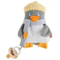 Produktbild: HABA Schnullertier Pinguin – Weiches Kuscheltier mit Schnullerhalter für Babys ab Geburt – Liebevolle Einschlafhilfe und ideales Geschenk zur Taufe, 17 cm