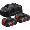 Produktbild: Bosch Werkzeug-Akku Starter-Set, 18V / 5,0Ah, 2 Akkus und Ladegerät