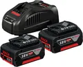 Produktbild: Bosch Professional 18V System Akku Starter Set (inkl. 2x 5.0Ah Akku, im Karton)