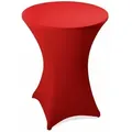 Produktbild: Stehtischhusse Stretch Stehtisch Ø 60 70 80 Cm Husse Tisch Hussen Bistrotisch 60cm Ø / Rot