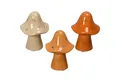 Produktbild: matches21 HOME & HOBBY Dekofigur Herbstfiguren Pilze Set, in Ø 7 x 10 cm, in Orange (3 St), Dekofiguren für Tischdeko aus Dolomit
