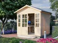 Produktbild: Gartenhaus Gerätehaus Schuppen naturbelassen Satteldach Holz Holzhaus Garten