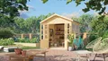 Produktbild: Gartenhaus Holz TEAHOUSE 234 x 226 cm Pavillon Gerätehaus Holzhaus Holzhütte
