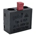 Produktbild: Geba M-1T/1 Mikrotaster Schalteinsatz Schlüsselschalter Roter Stößel Öffner