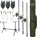 Produktbild: FISH-XPRO Karperset - Carpset Pro Improve Set - 3-Rod - Karpfenangelset