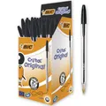 Produktbild: BIC Kugelschreiber Cristal Original, in Schwarz, Strichstärke 0,4 mm, 50er Pack, Ideal für das Büro, das Home Office oder die Schule