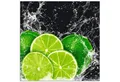 Produktbild: Artland Küchenrückwand Limone mit Spritzwasser, (1-tlg), Alu Spritzschutz mit Klebeband, einfache Montage