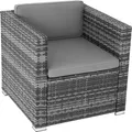 Produktbild: tectake® Rattansessel Lignano widerstandsfähig 70 x 69 x 65cm
