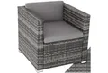 Produktbild: tectake Rattanstuhl Rattansessel (Set, 1 St), Feines Geflecht aus UV-beständigem Polyrattan