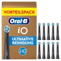 Produktbild: Oral-B iO Aufsteckbürsten Ultimative Reinigung, Schwarz, 10 Stück | Original Zahnbürstenaufsatz für Elektrische Zahnbürste, 360° Fortschrittliche Tiefenreinigung und Plaqueentfernung