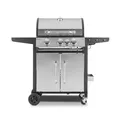 Produktbild: Klarstein Tomahawk 3.1 S Gasgrill 3x3,6kW Brenner+2,7 kW 60x45cm Grill Edelstahl