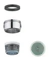 Produktbild: GROHE Mousseur (Außengewinde, 5,7 l/min bei 3 bar, M24x1, Antikalk- System), 48159000