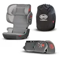 Produktbild: HEYNER Autokindersitz faltbarer Kindersitz mit Isofix + Tasche und 14-Fach verstellbarer, ab: ab 4 Jahren, (1-tlg) grau