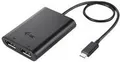 Produktbild: i-Tec - Externer Videoadapter - USB 3.1 (with DisplayPort Alternate Mode)/ Thunderbolt 3 - 2 x DisplayPort - Schwarz