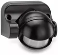Produktbild: Bewegungsmelder Infrarot Wand innen außen outdoor Aufputz IP44 180° 12m Schwarz