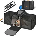 Produktbild: Katzentransportbox Transportbox Katze Groß 45x33x36cm Erweiterbar Katzenbox f...