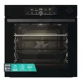 Produktbild: Gorenje 738009 OptiBake Advanced BSA 6747 A04BG Einbau-Backofen / 77L / Heißluft/AutoBake/Touch Bedienung/Bratenthermometer/GentleClose & Open/SteamAssist/StepBake/PizzaMode 300°C/schwarz