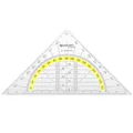 Produktbild: Geometriedreieck 14 cm | Transparentes Geometrie-Dreieck aus bruchsicherem Ku...
