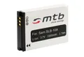 Produktbild: mtb more energy Akku für Samsung SLB-10A (kompatibel mit BenQ DLI-301, JVC BN-VH105) Kamera-Akku kompatibel mit Akku-Typ Samsung SLB-10A 1000 mAh (3,7 V)