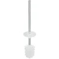 Produktbild: Keuco Moll Ersatz WC Bürste 12764014000 verchromt/weiß, mit Griff und Deckel ohne Behälter