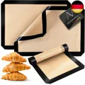 Produktbild: AVANA Backmatte aus Silikon (3er Set) Wiederverwendbare Backfolie Silikonmatte