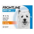 Produktbild: FRONTLINE Spot ON Hund S gegen Zecken, Flöhe & Haarlinge (kleine Hunde 2 bis 10 kg) - 6X Pipetten für bis zu 6 Monate Schutz - wasserfest