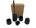 Produktbild: Black Sweden Home Badezimmer Set WC-Bürtse Seifenspender Gläser schwarz