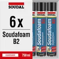 Produktbild: Füll- & Dämmschaum SOUDAFOAM B2 750 ml (Adapteraufsatz) Spar- Set (6)