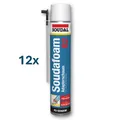 Produktbild: Soudal Profi Montageschaum 12 x 750 ml / Soudafoam B2 / Füllschaum / Bauschaum
