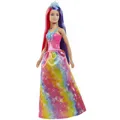Produktbild: Barbie Dreamtopia Prinzessin Puppe mit langen, zweifarbigen Haaren & Zubehör