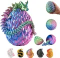 Produktbild: 3D Drache im Ei – Drachenei mit Drache 36 cm Figur | 12 cm Großes Ei | Multicolo
