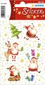 Produktbild: HERMA 15629 Aufkleber Weihnachtsmann, 30 Stück, Weihnachten Sticker mit Nikolaus Santa Claus Sterne Motiv, Kinder Etiketten für Weihnachtsdeko Geschenke Adventskalender Winter Deko Briefe DIY Basteln