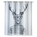 Produktbild: WENKO Duschvorhang Mr. Deer 180,0 x 200,0 cm