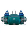 Produktbild: WATERFLY Gürteltasche mit Flaschenhalter, Gurt Verstellt Bauchtasche Hundetraining Handyfach Wasserdicht Hüfttasche für Wandern Reise Camping (Grün)