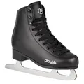 Produktbild: Playlife Classic Black Ice Skate – Schlittschuhe für Damen & Herren, wasserabweisendes Kunstleder, warmes Samtfutter, rostfreie 303-Edelstahlkufe, Komfort & Stabilität für Freizeit & Anfänger