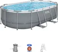 Produktbild: Pool Bestway® Power Steel™ 56620, Kartuschenfilteranlage, Leiter, Dosierer, 427x250x100 cm
