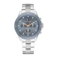 Produktbild: Tommy Hilfiger Multi Zifferblatt Quarz Uhr für Damen mit Silbernes Edelstahlarmband - 1782708