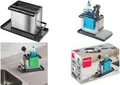 Produktbild: metaltex Spülbecken-Organizer Tidytex INOX, silber / schwarz Material: Edelstahl / Kunststoff, mit Fingerpint-Oberfläche, - 1 Stück (297430000)