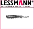 Produktbild: LESSMANN Rohrbürste Länge 115 mm Ø 15 mm Stahl gewellt Besatzlänge 80 mm M6 AG