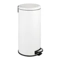 Produktbild: Wenko-Wenselaar GmbH & Co. KG WENKO Mülleimer Leman Easy Close, weiß, Trendiger Abfalleimer mit Tretfunktion, Fassungsvermögen: 30 Liter 22709100