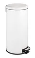 Produktbild: WENKO Treteimer Leman Easy Close Weiß 30 L - Kosmetikeimer, Mülleimer mit Absenkautomatik Fassungsvermögen: 30 l, Stahl, 30.5 x 64 x 37.5 cm, Weiß, 64 x 37.5 x 30.5 cm