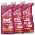 Produktbild: 3x 1 L LITER MANNOL EXTRA GETRIEBEÖL 75W-90 API GL-5 LS SCHALTGETRIEBE-ÖL