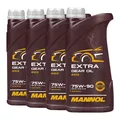Produktbild: 4 (4x1) Liter MANNOL SAE 75W-90 Extra Getriebeöl API GL 4/GL 5 LS