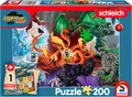 Produktbild: Schmidt Spiele Puzzle Eldrador, Fiese Kreaturen, 200 Puzzleteile, inkl. Schleich-Figur, Made in Europe