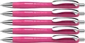 Produktbild: Schneider 132509 Slider Rave XB Kugelschreiber (Limitierte Sonderedition in power pink, Made in Germany) 5 Stück, Schreibfarbe: blau