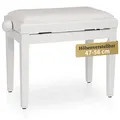 Produktbild: Classic Cantabile Pianobank Weiß Hochglanz