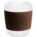 Produktbild: KAHLA Becher touch! henkelloser Becher mit Samt-Banderole, 1-tlg., Porzellan, Made in Germany braun 280 ml | Ø 8.0 cm x 8.7 cm