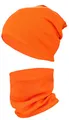 Produktbild: TupTam Mütze und Schal Kinder Set – Weiches Schal Mütze Set Kinder für Herbst und Winter, Farbe: Orange, Größe: 56-62