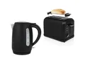 Produktbild: PRINCESS Frühstücks-Set (2-tlg), Frühstück-SET Design Edelstahl Schwarz, Toaster & 1,7L Wasserkocher